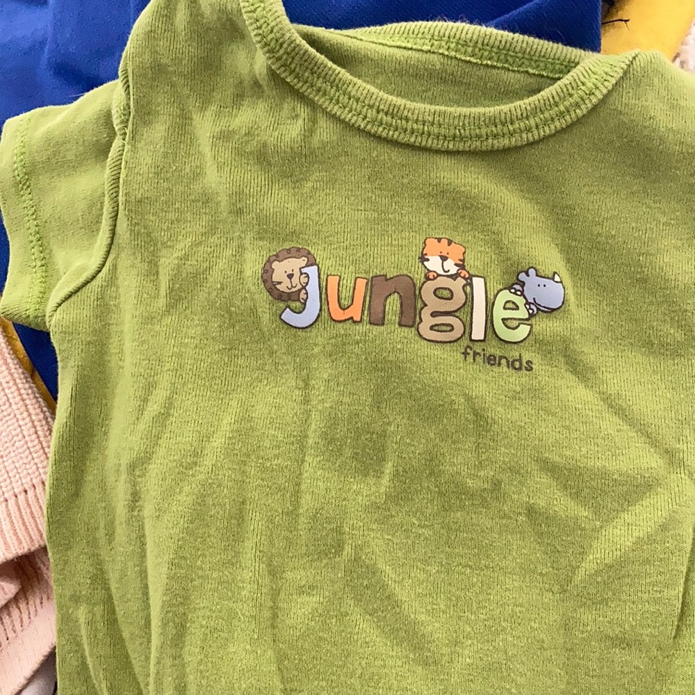 Carters jungle friends infant one piece 6 months